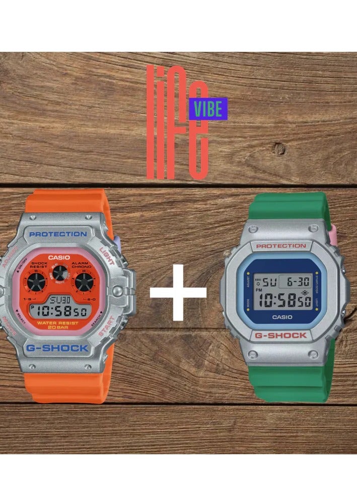 CASIO G-SHOCK Casual Men's Watch DW-5900EU-8A4DR & G-SHOCK Casual Men's Watch DW-5600EU-8A3DR Bundle - Image 4